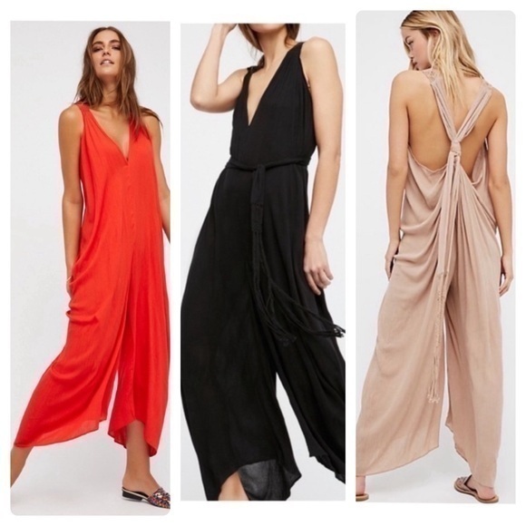 Free People Pants - Free people endless summer fallin’ for you Wide Leg Jumpsuit Rare Oversized